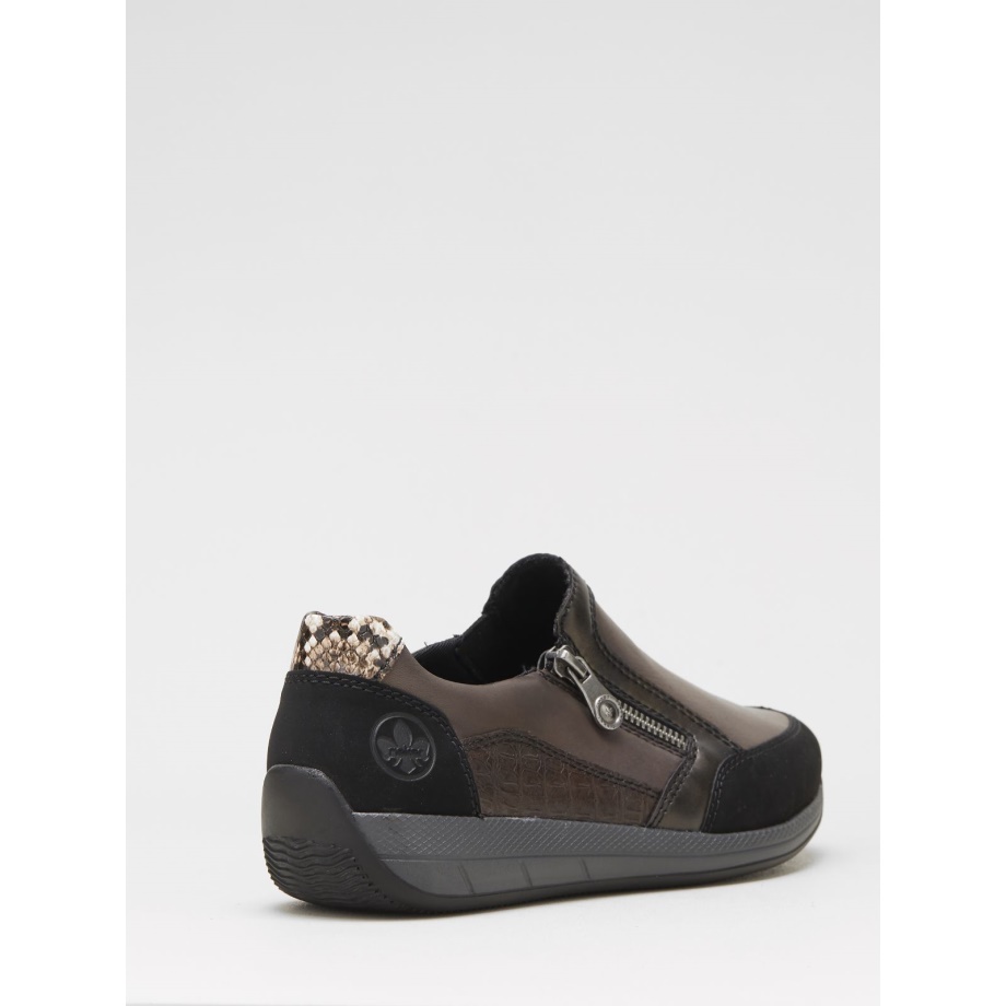 Buty Treningowe Rieker Z Zamkiem Błyskawicznym W Kolorze Brązowym