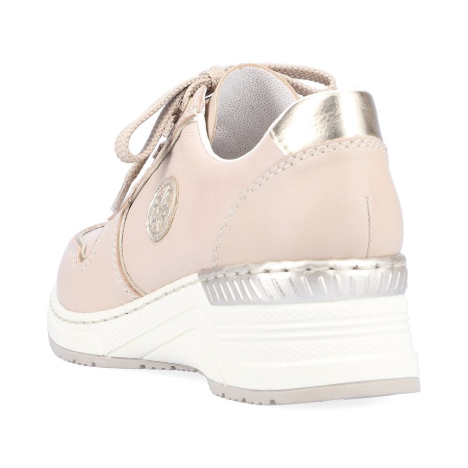 Beige Rieker N4349 Women Shoes