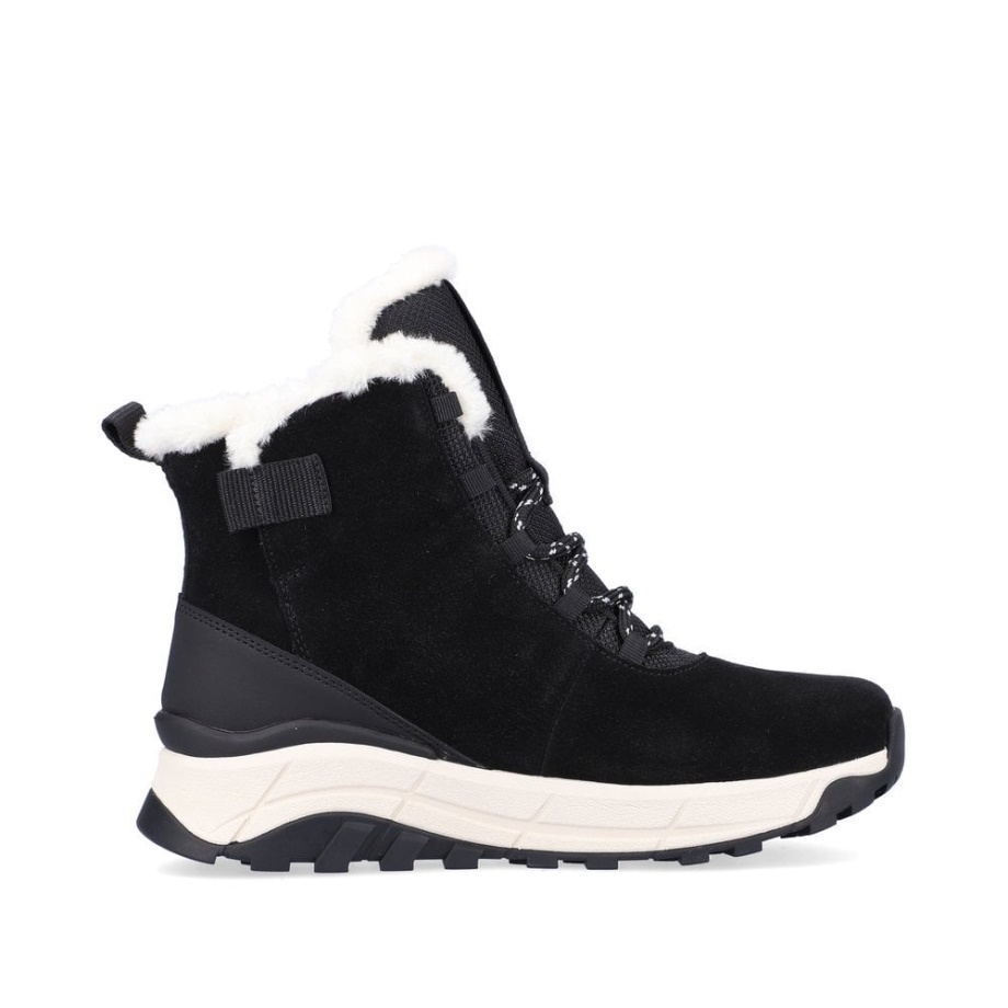 Rieker R-evolution W0060 Czarne Kozaki Damskie