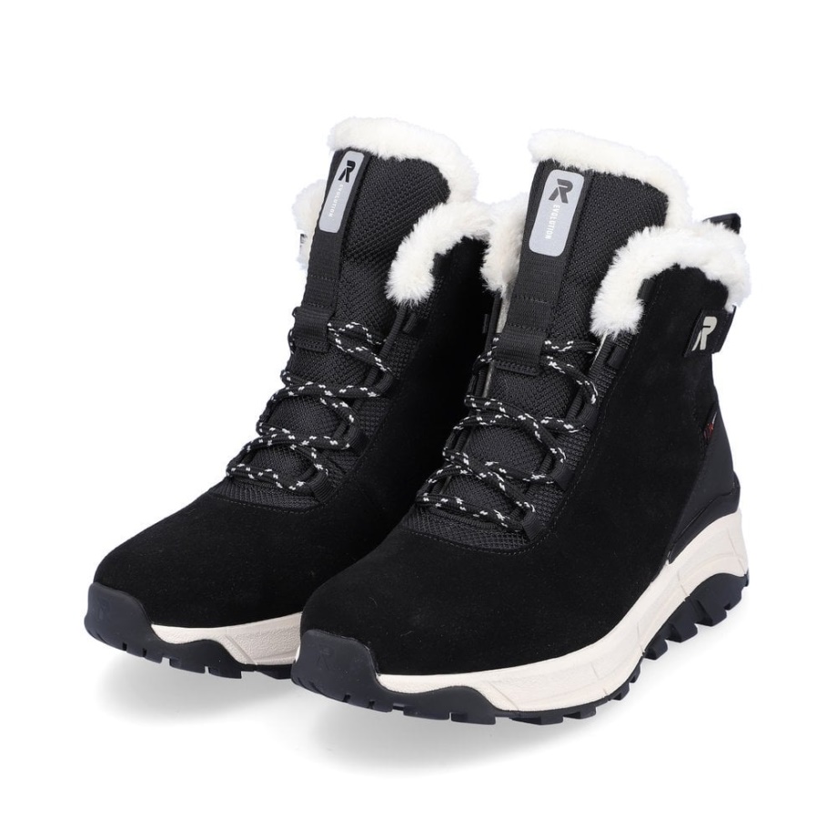 Rieker R-evolution W0060 Czarne Kozaki Damskie