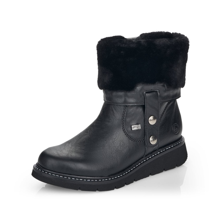 Rieker Czarne Remonte D3976 Buty Damskie