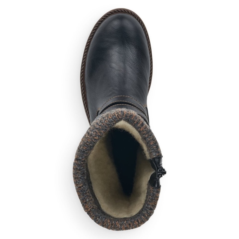 Rieker Czarne Remonte D8478 Damskie Buty