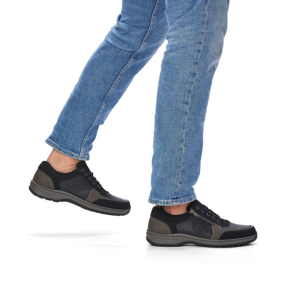 Czarne Buty Męskie Rieker 03322