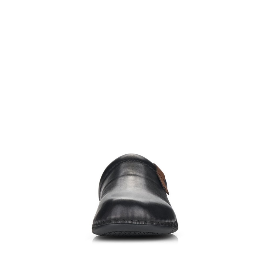 Czarne Sandały Męskie Rieker 25598