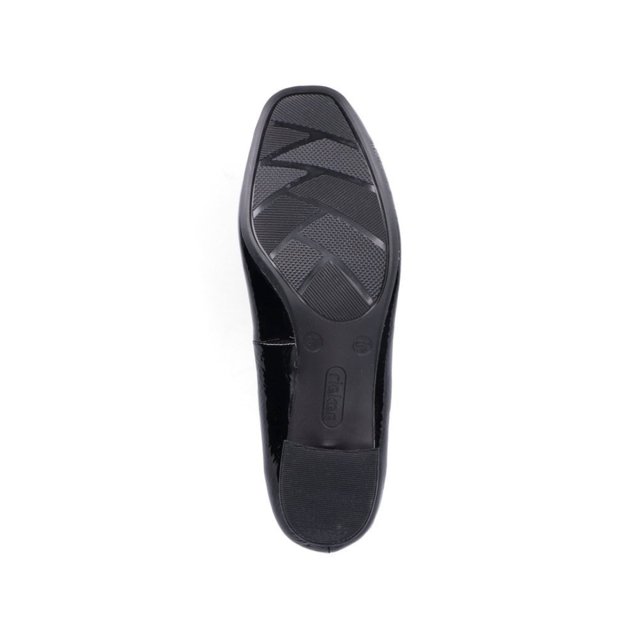 Czarne Wsuwane Buty Damskie Rieker 49260