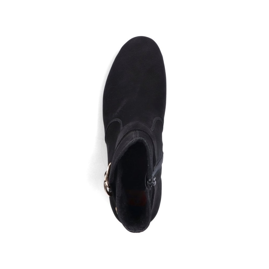 Czarne Buty Damskie Rieker 70289