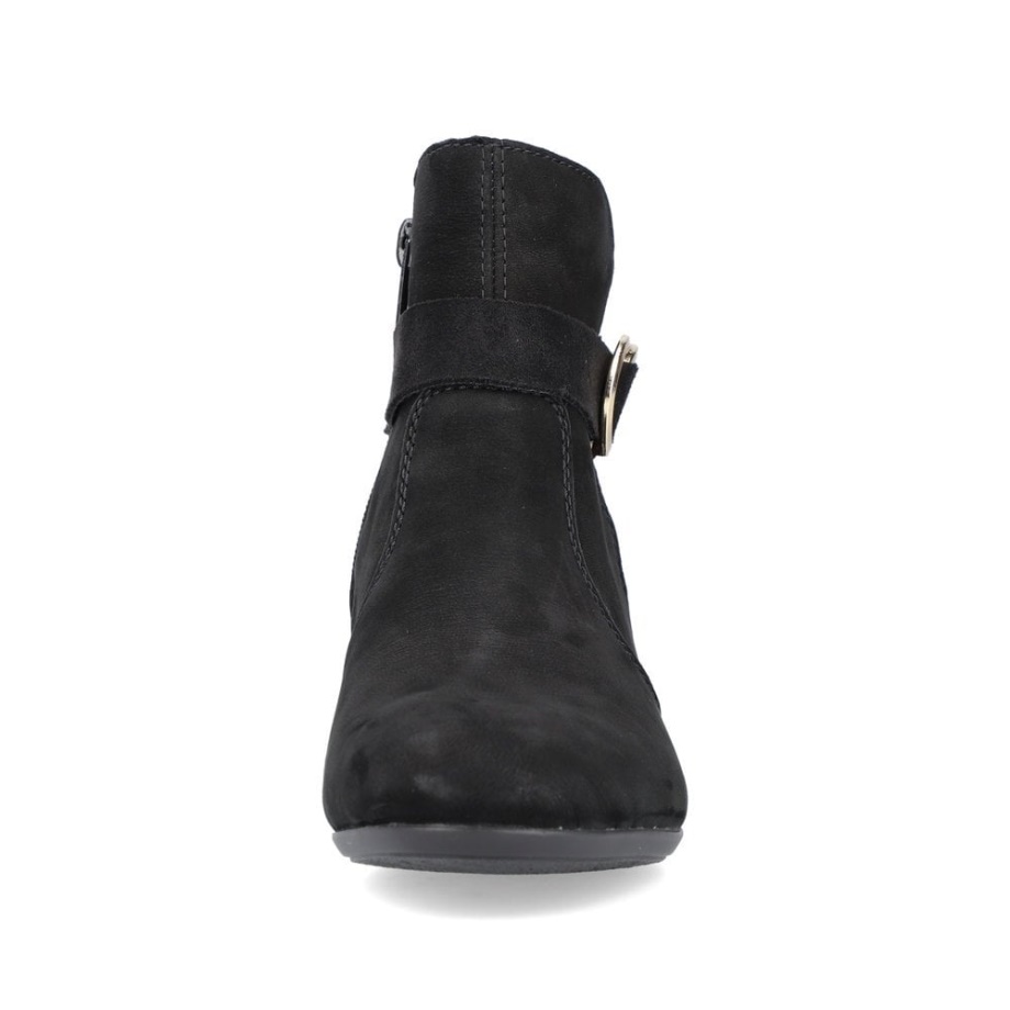 Czarne Buty Damskie Rieker 70289