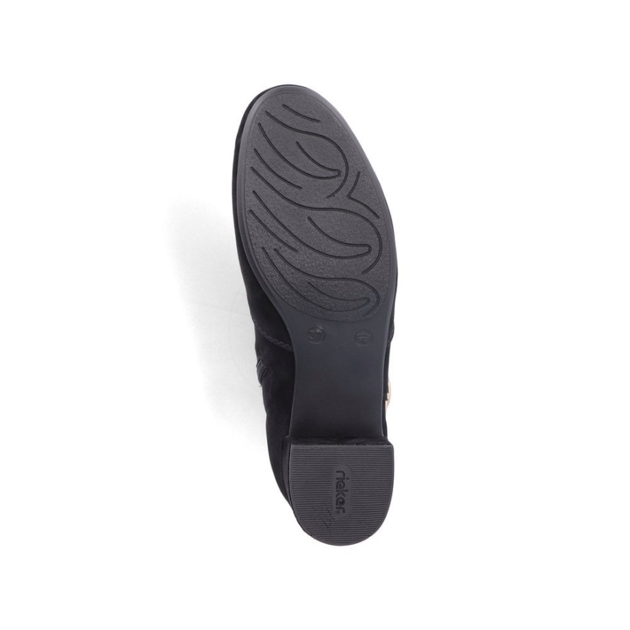 Czarne Buty Damskie Rieker 70289