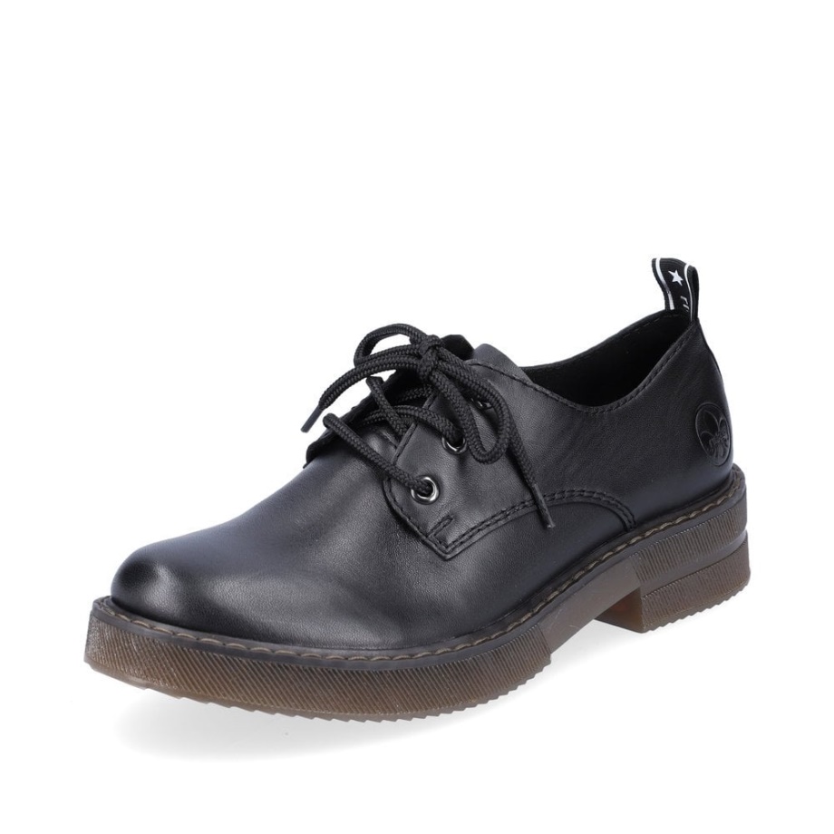 Czarne Buty Damskie Rieker 72000
