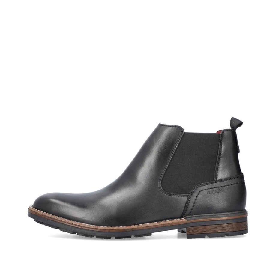 Czarne Buty Męskie Rieker B1360