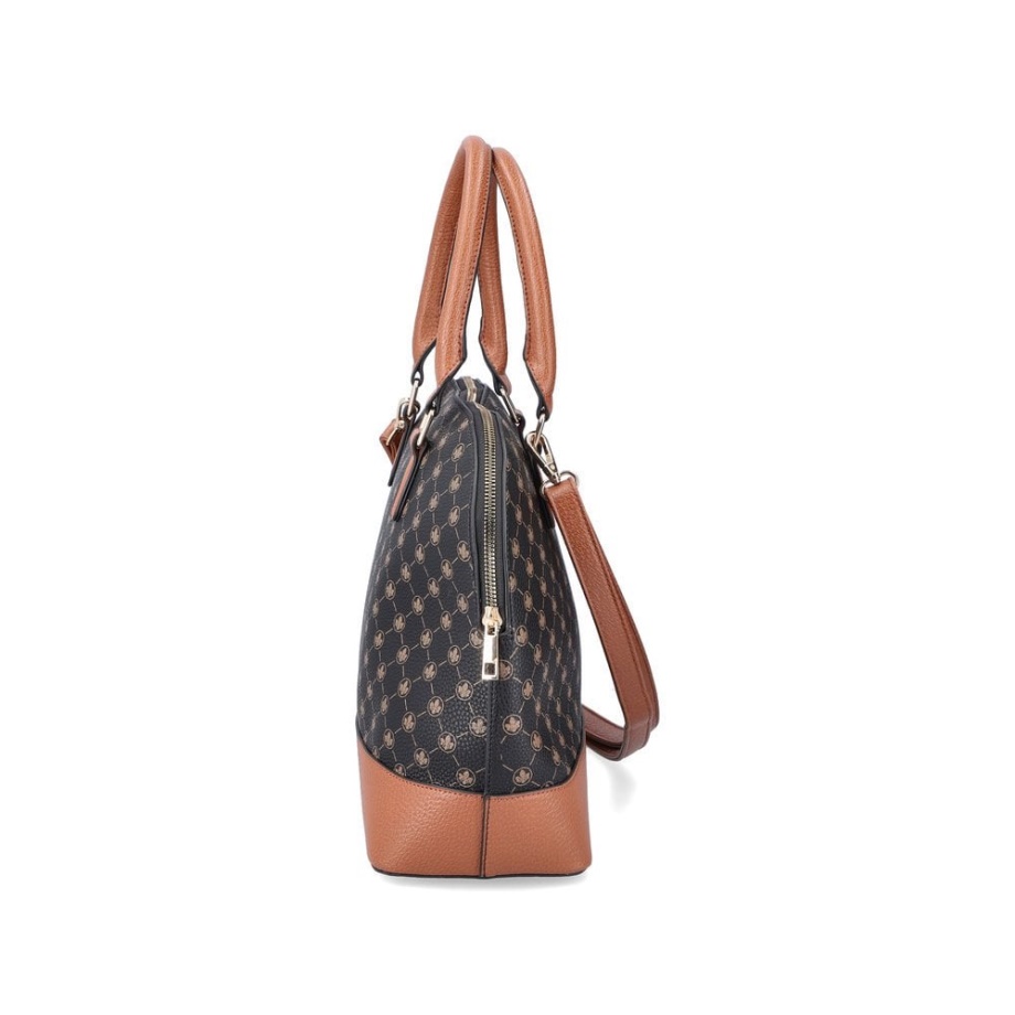 Czarny Rieker H1401-00 Damska Czarna Torba Na Suwak