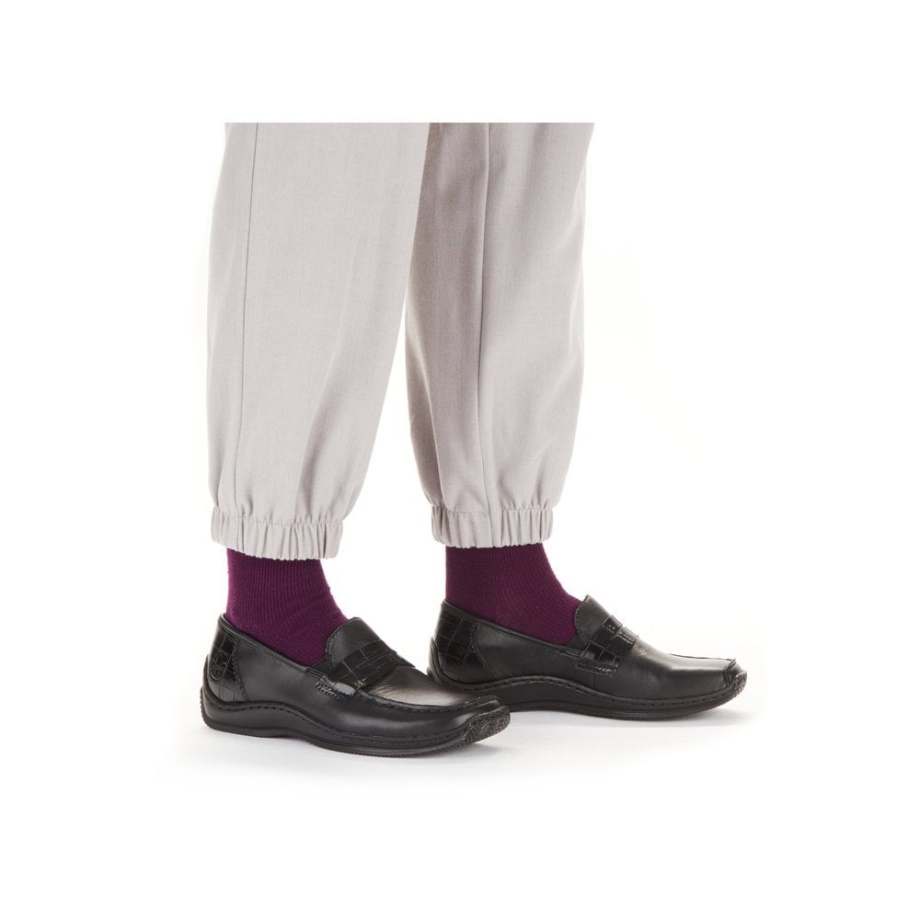 Czarne Buty Rieker L1752 Damskie Czarne