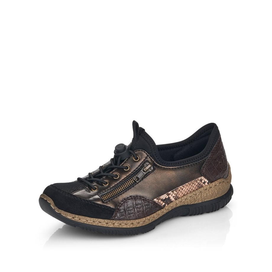 Czarne Buty Damskie Rieker N3261