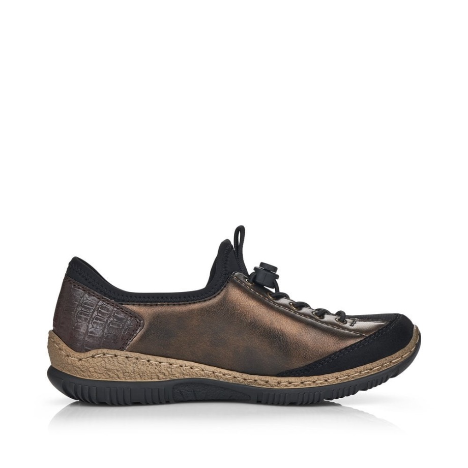 Czarne Buty Damskie Rieker N3261