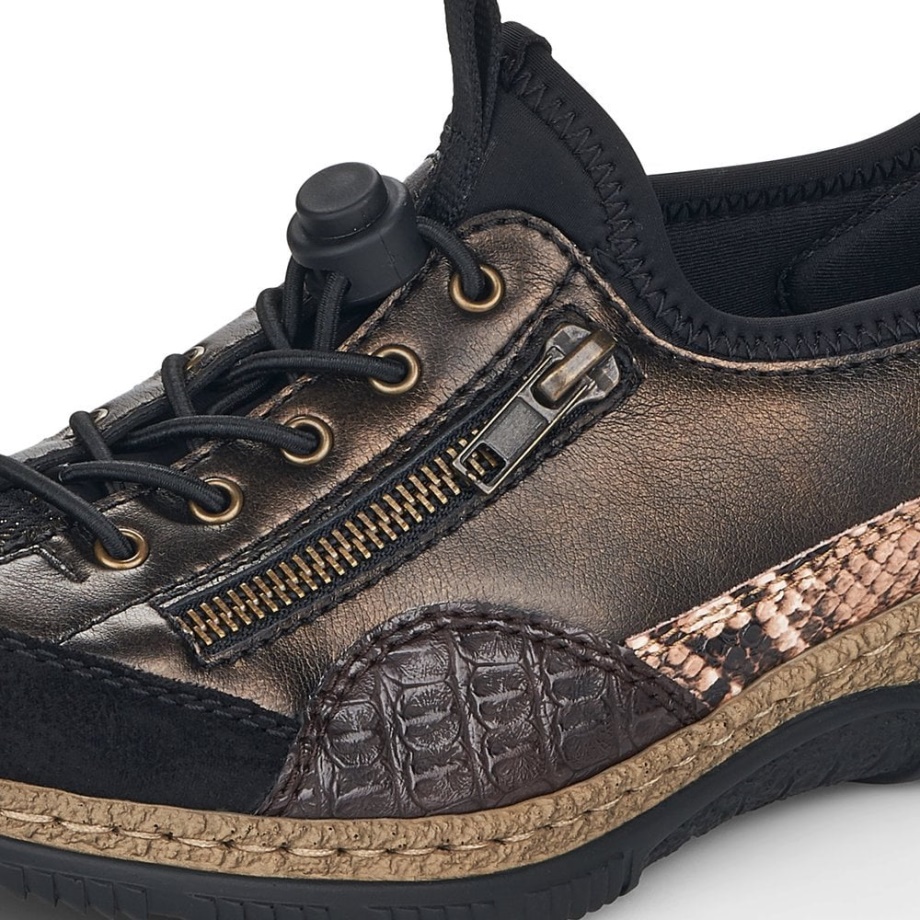 Czarne Buty Damskie Rieker N3261