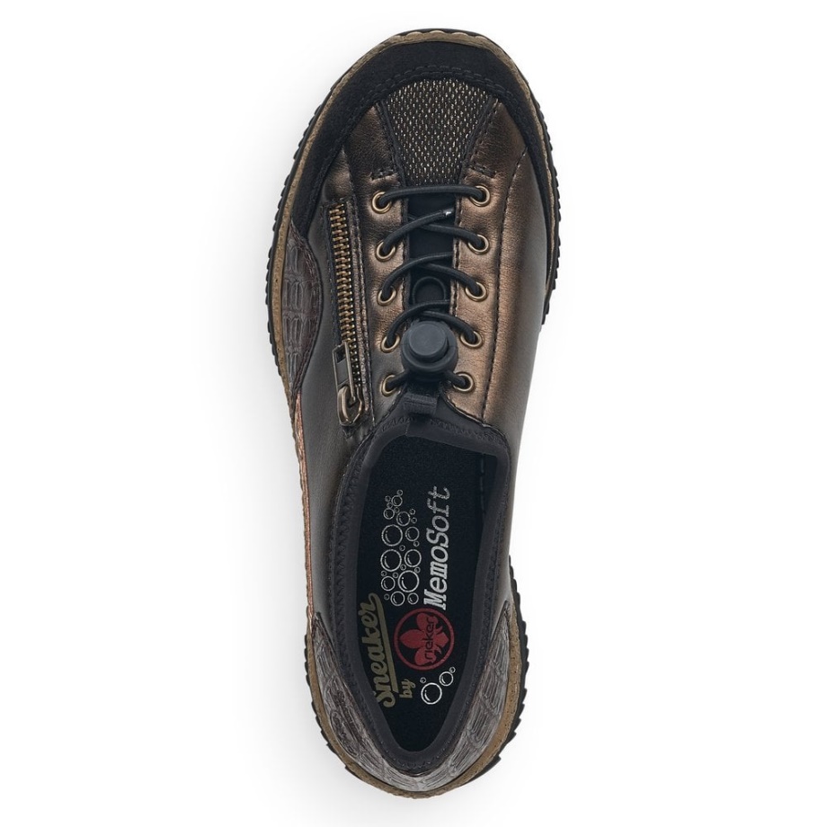 Czarne Buty Damskie Rieker N3261