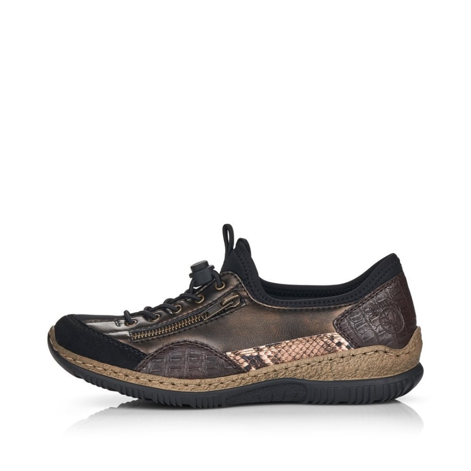 Czarne Buty Damskie Rieker N3261