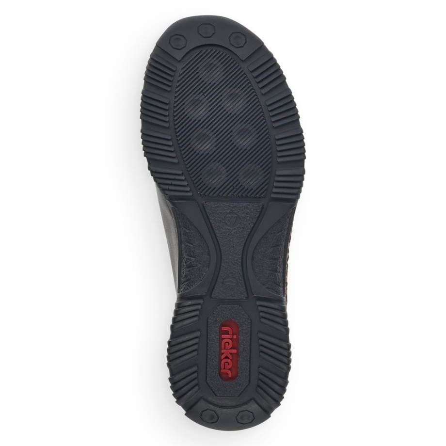 Czarne Buty Damskie Rieker N3261