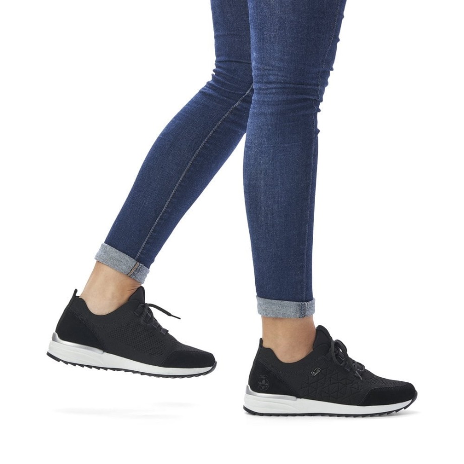Czarne Damskie Buty Rieker N8010