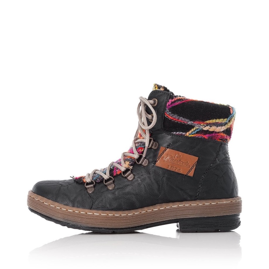 Czarne Kozaki Damskie Rieker Z6743