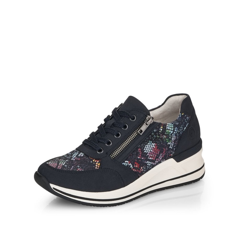 Buty Rieker Niebieski Remonte D3203 Damskie