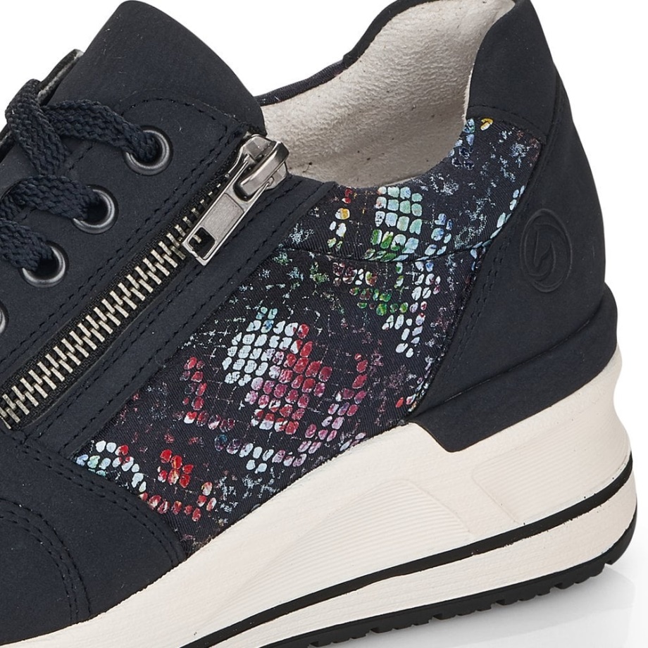 Buty Rieker Niebieski Remonte D3203 Damskie