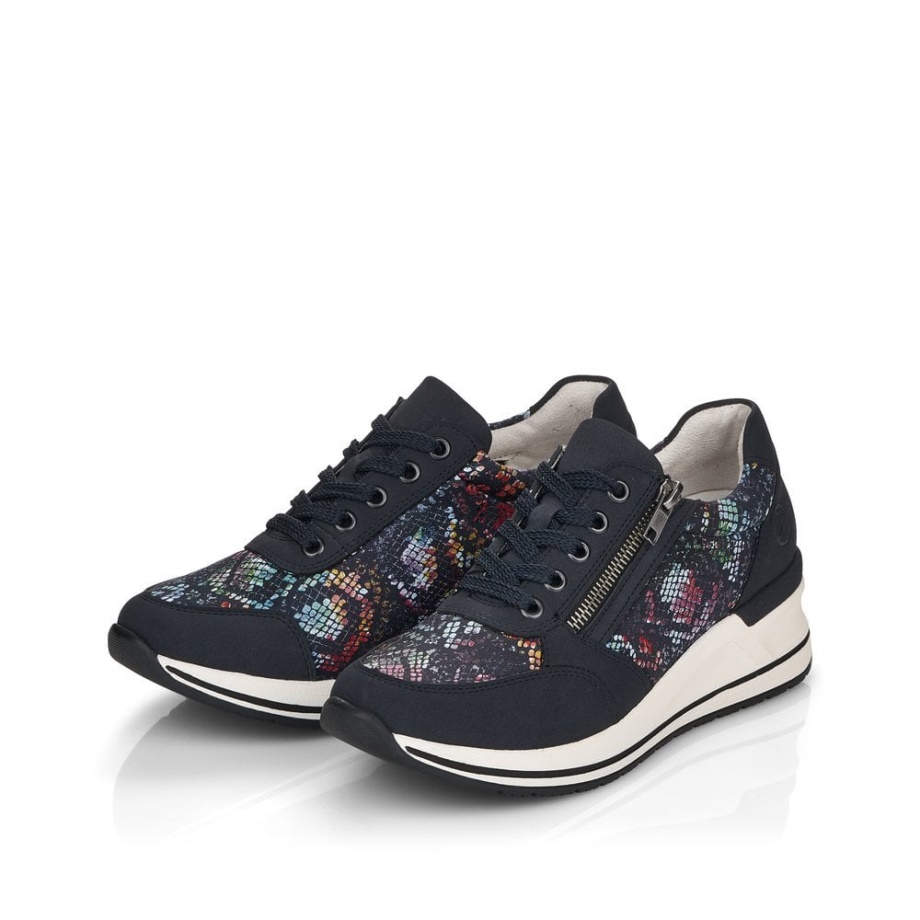 Buty Rieker Niebieski Remonte D3203 Damskie