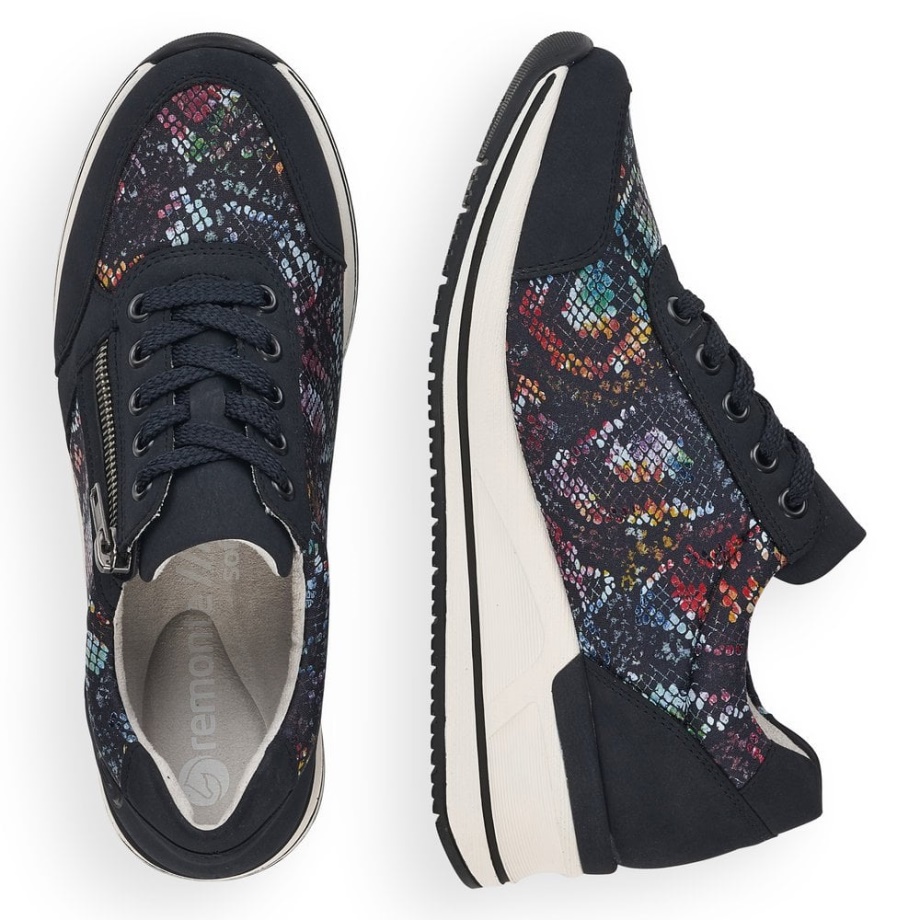 Buty Rieker Niebieski Remonte D3203 Damskie