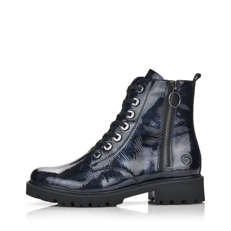 Rieker Niebieskie Remonte D8671 Damskie Buty