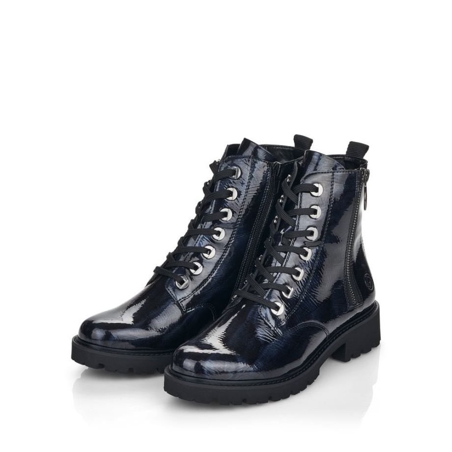 Rieker Niebieskie Remonte D8671 Damskie Buty
