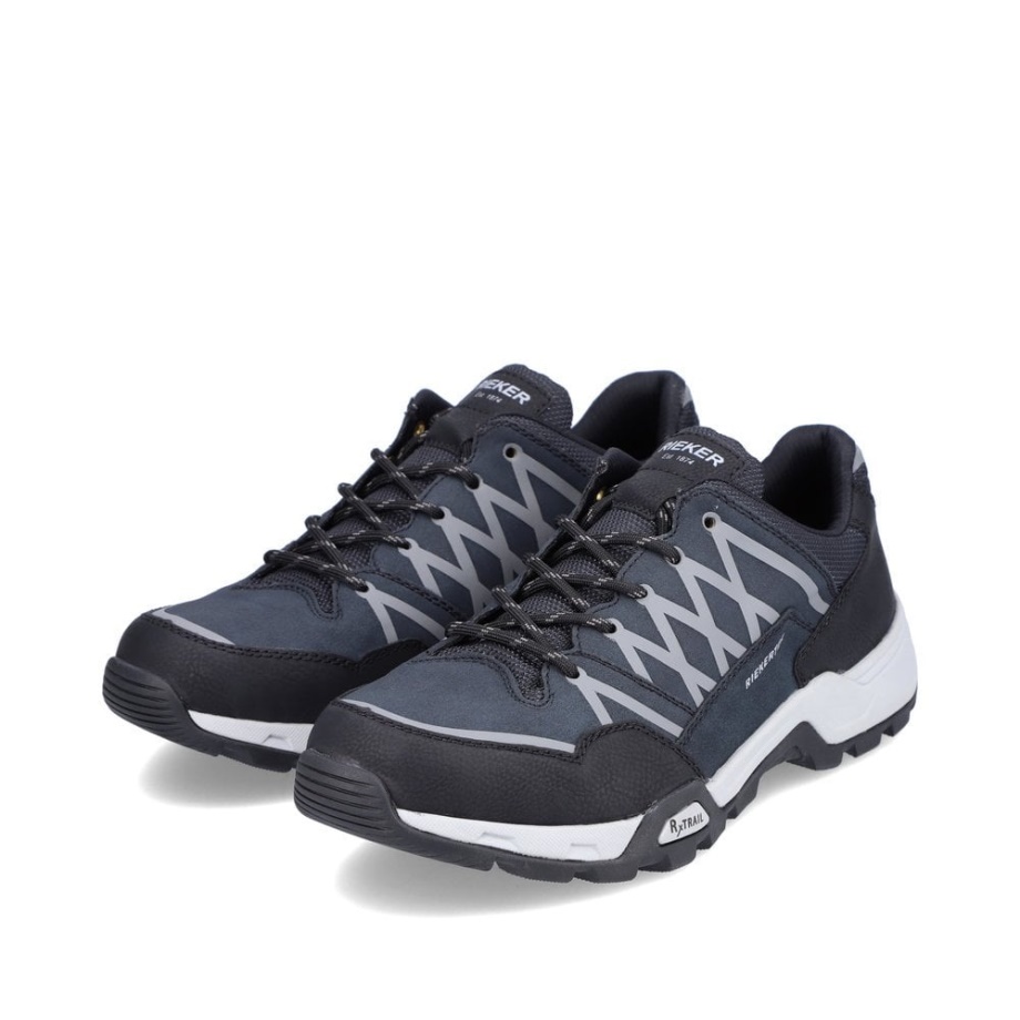 Niebieskie Męskie Buty Sportowe Rieker 16602