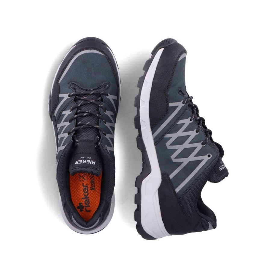 Niebieskie Męskie Buty Sportowe Rieker 16602