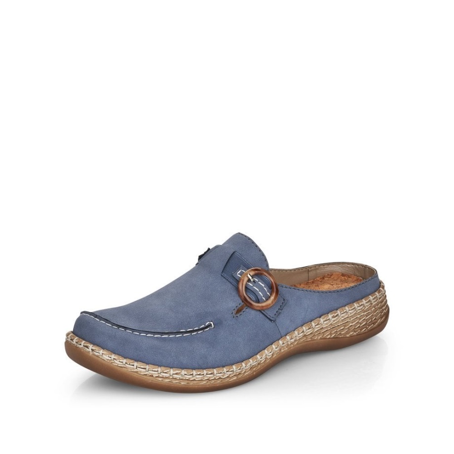 Niebieskie Buty Damskie Rieker 46494