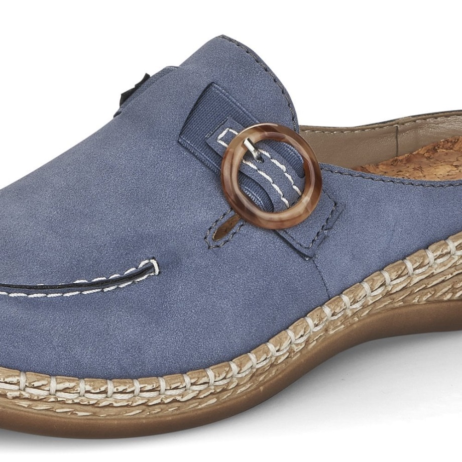 Niebieskie Buty Damskie Rieker 46494