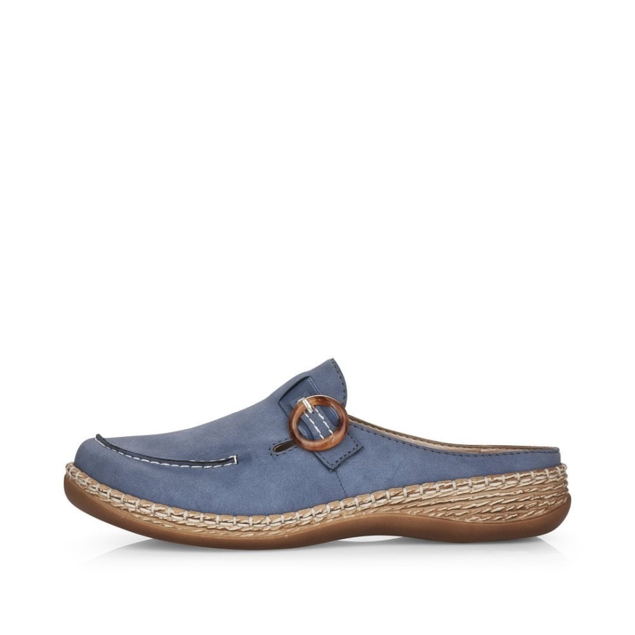 Niebieskie Buty Damskie Rieker 46494