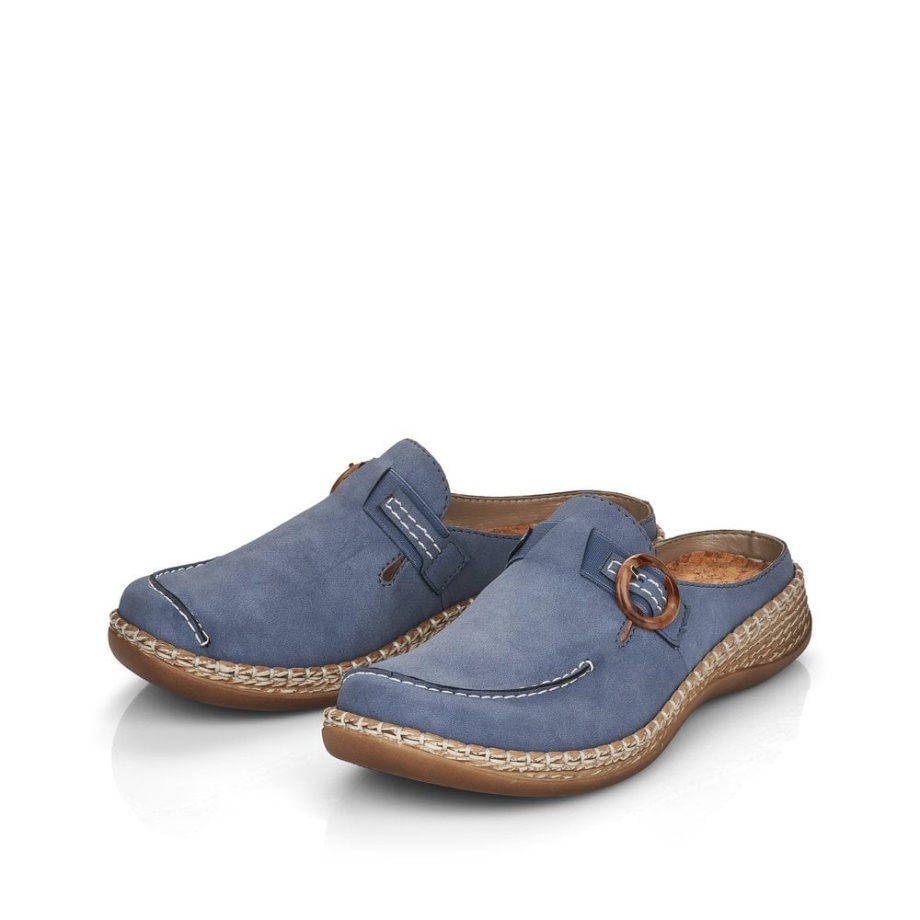 Niebieskie Buty Damskie Rieker 46494