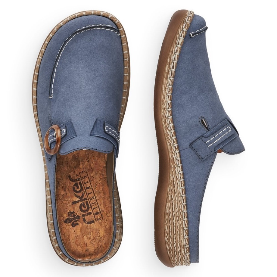 Niebieskie Buty Damskie Rieker 46494