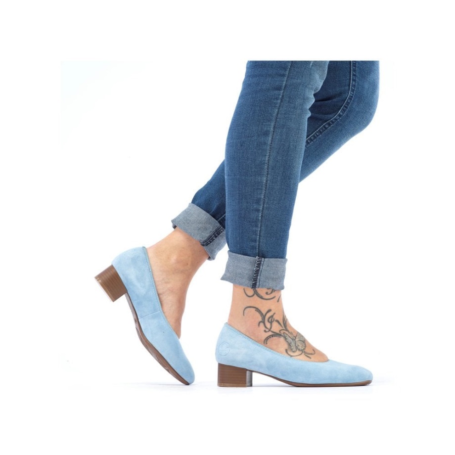 Niebieskie Buty Wsuwane Rieker 49260