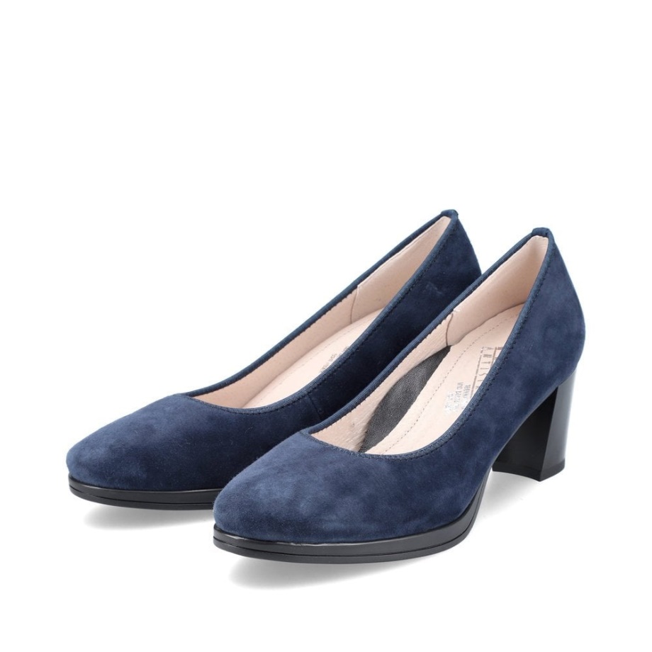 Niebieskie Buty Damskie Rieker 49560