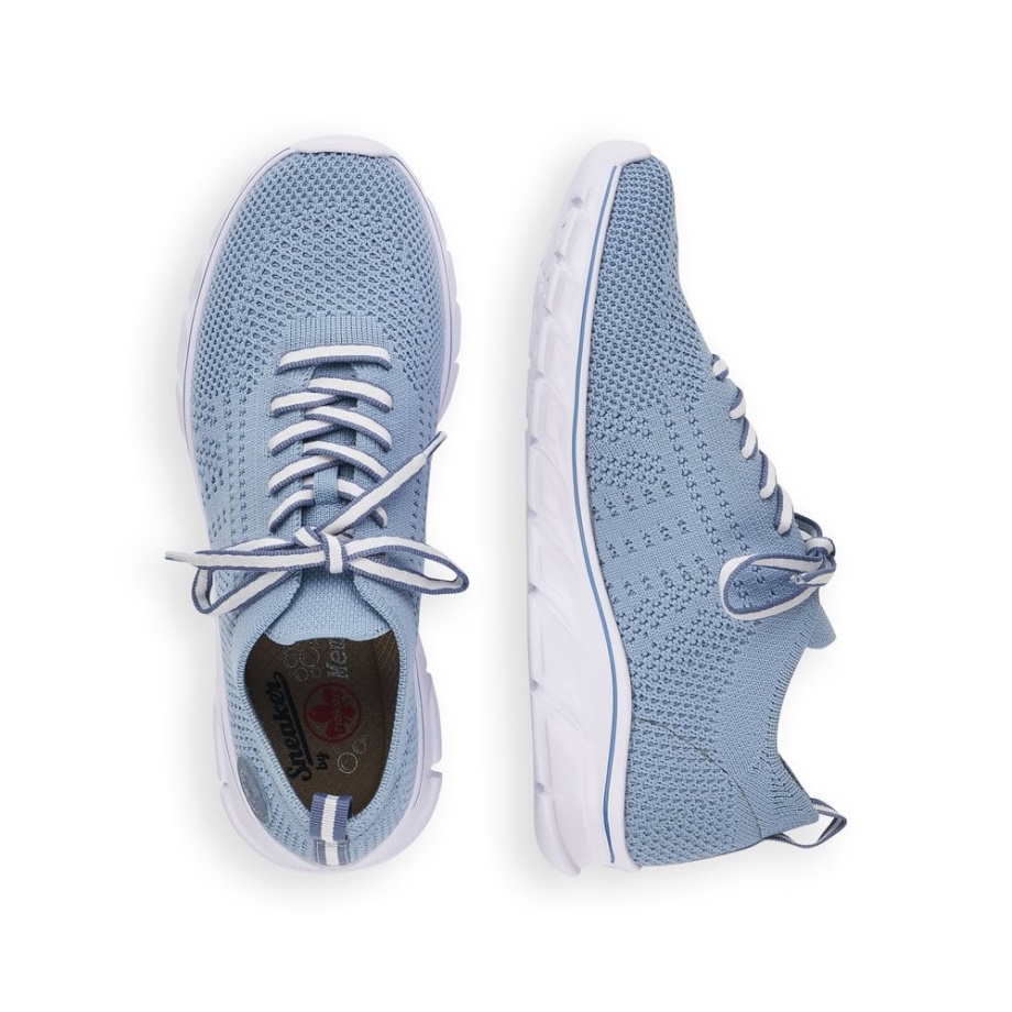 Niebieskie Buty Rieker 54020 Damskie