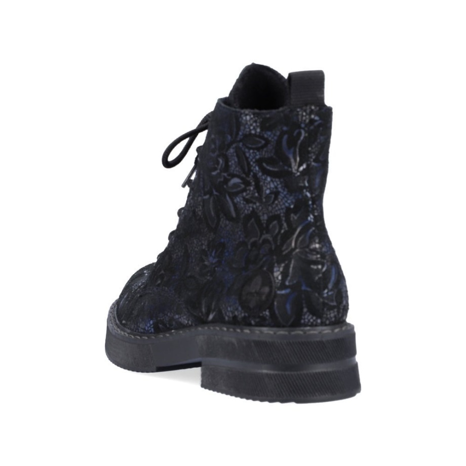 Niebieskie Kozaki Rieker 72010 Damskie