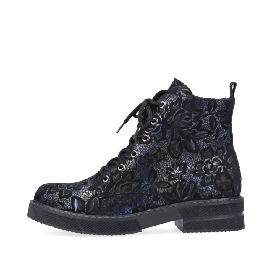 Niebieskie Kozaki Rieker 72010 Damskie