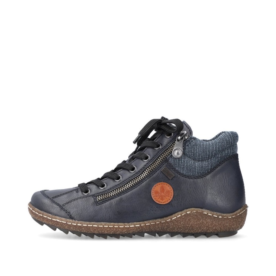 Niebieskie Kozaki Rieker L7514