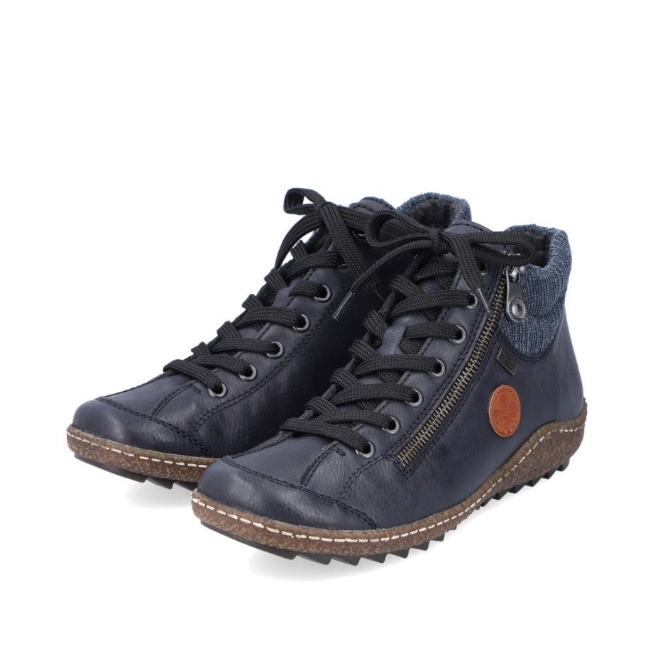 Niebieskie Kozaki Rieker L7514