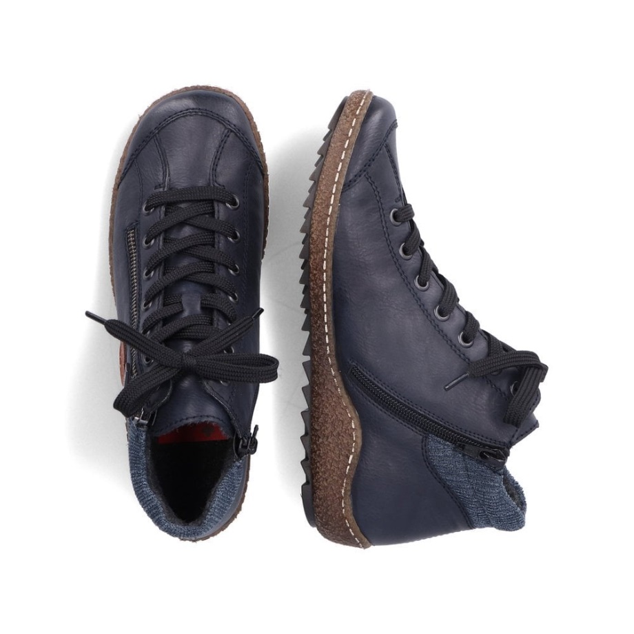 Niebieskie Kozaki Rieker L7514