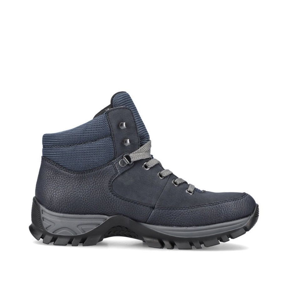 Niebieskie Kozaki Damskie Rieker M9830