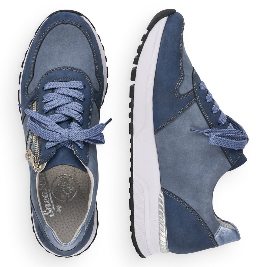 Niebieskie Buty Damskie Rieker N7421