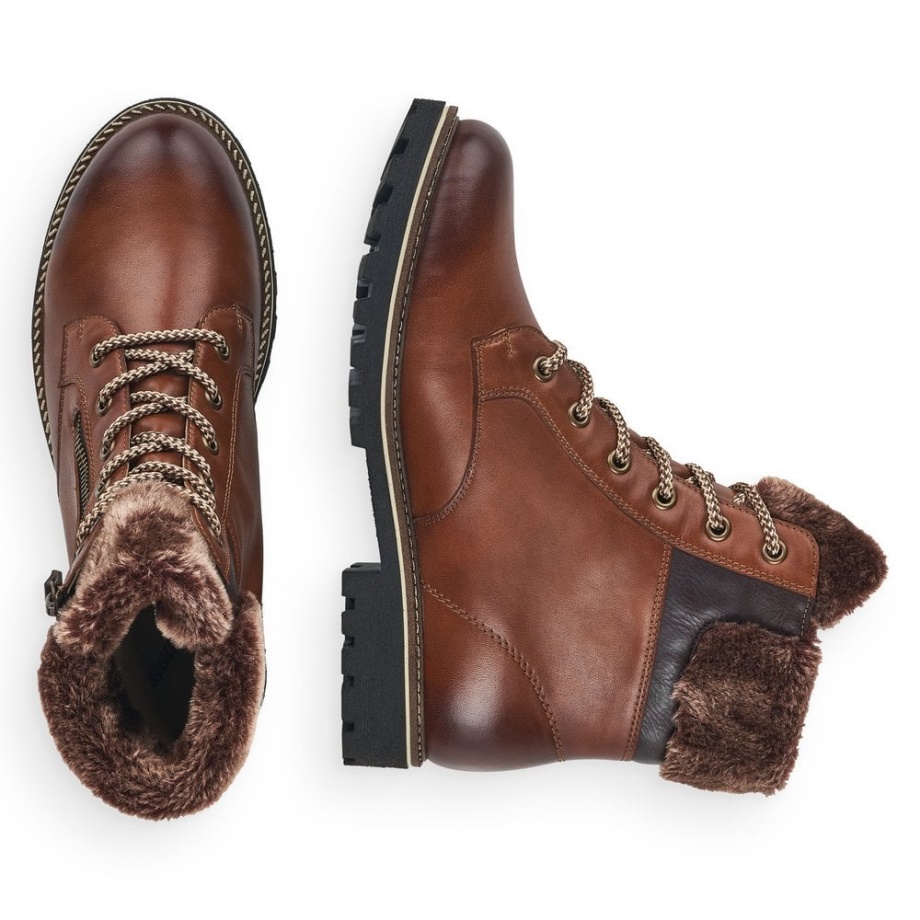 Buty Rieker Brązowe Remonte D8463 Damskie