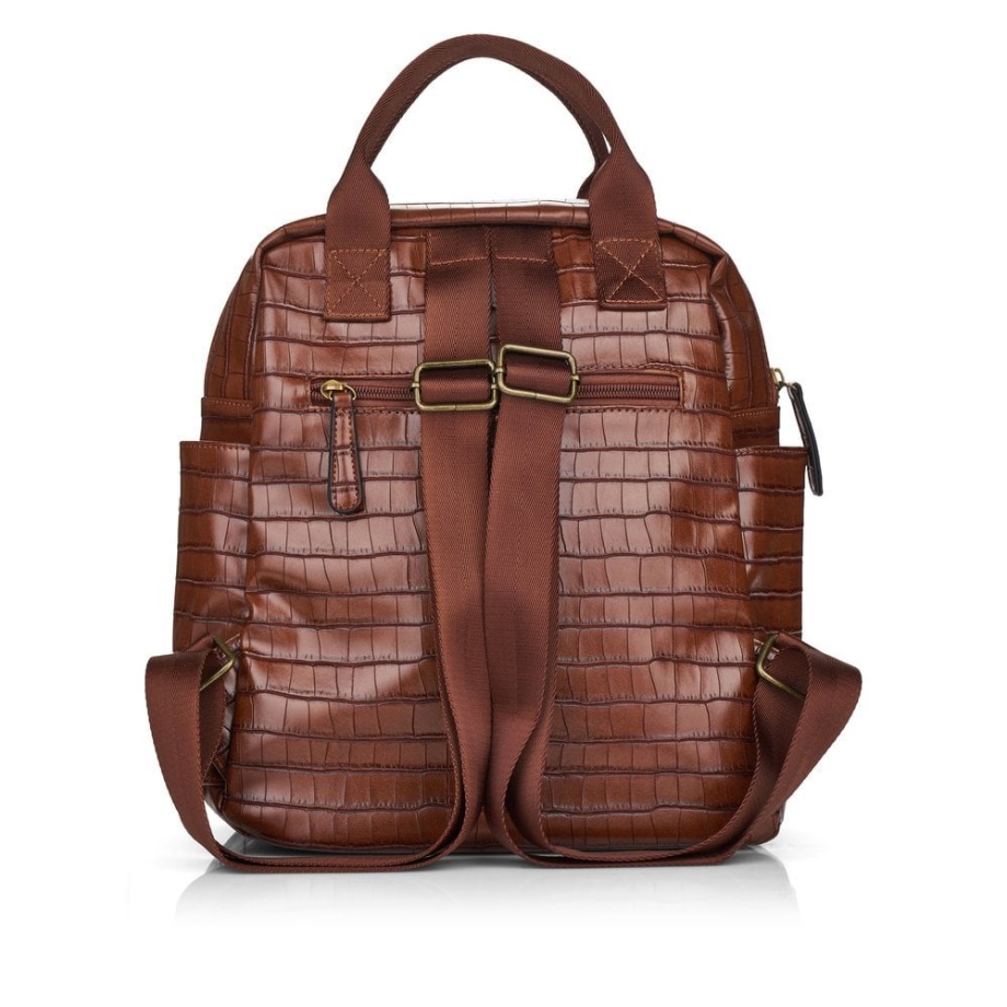 Rieker Brązowa Remonte Q0520-25 Damska Brązowa Torba Na Suwak