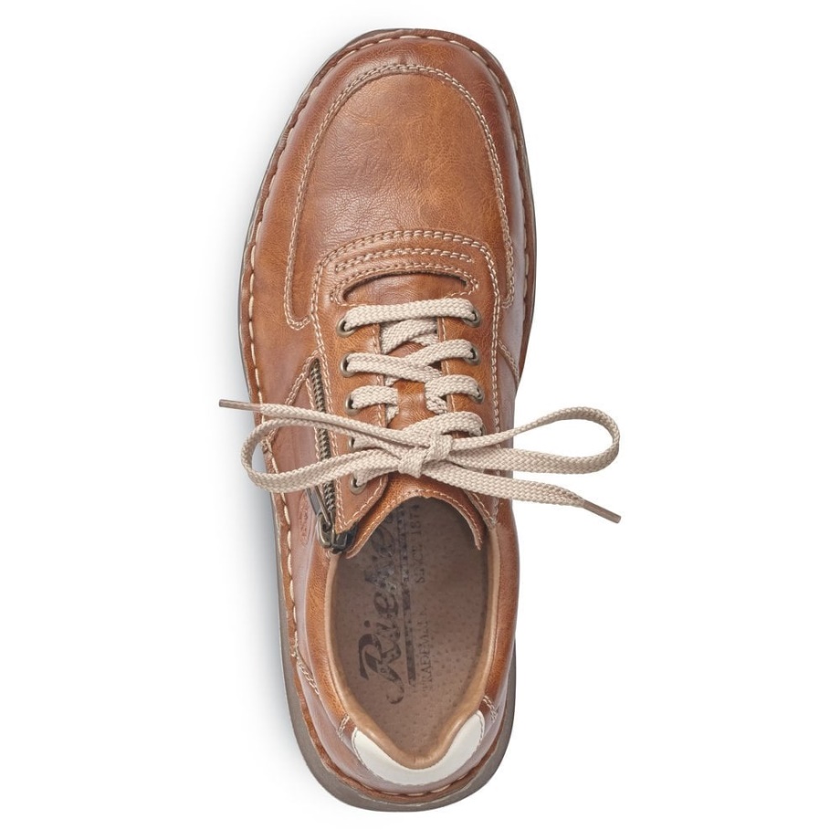 Brązowe Buty Męskie Rieker 03030